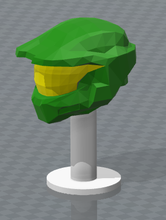 casco - master chief halo 2 poly pinshape 4 helmet stand low-poly-design-contest-lowpoly-alien-figure-minitures-amercandad-cartoon-roger-low-poly-design-contest low-poly-design-contest-faceted-low-poly-buddha-buudha 3d print model - Mito3D