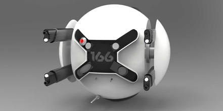 oubli drone guerre forme d'épingle futuriste guns roses cool rhinocéros 3d print model - Mito3D