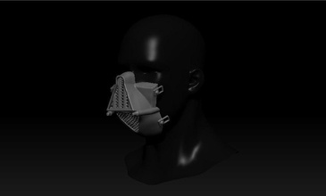 karantina maske Darth Vader stil iğne şekli bilim bilimkurgu obj stl dosya dosyası içermeyen Dosyalar starwars9 Starwarsprops Starwarsarmor Yıldız Savaşları Starwarsfan yıldız savaşı starwars kask koronavirüs 3d print model - Mito3D