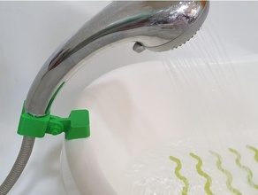 Ikea duş baş Kulp destek Ttsam bebek banyo iğne şekli başlığı 3d print model - Mito3D