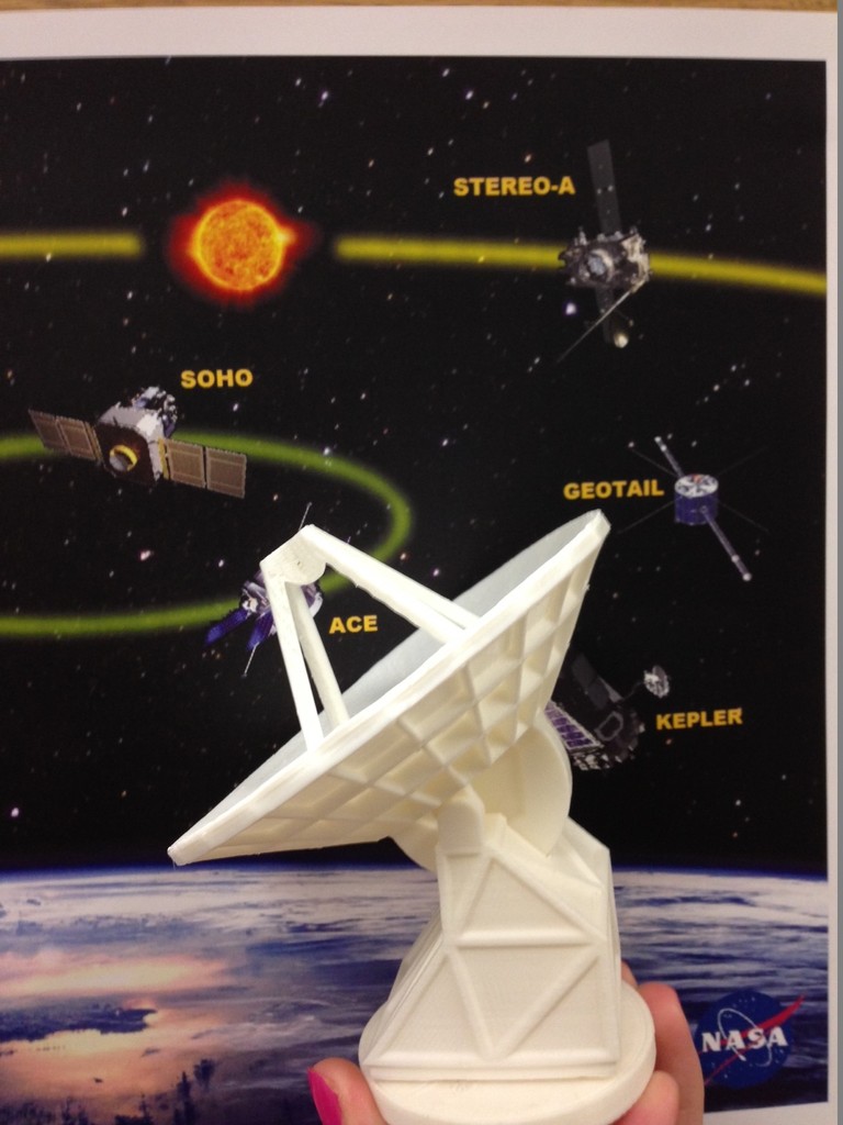 nasa 34m antena pinshape 3D print model - Mito3D