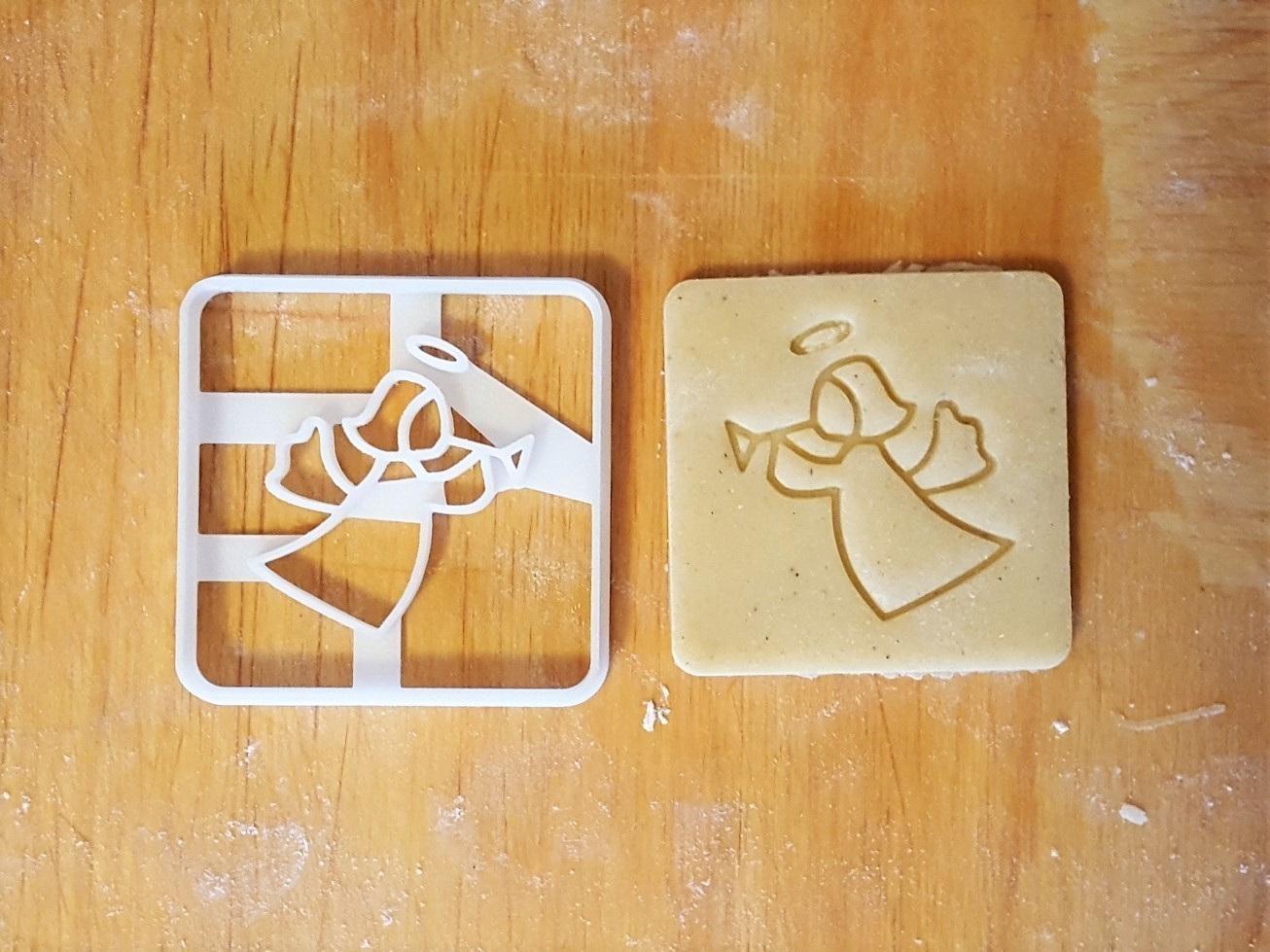 Engel Plätzchen Cutter v3 Pinshape Weihnachten Lebkuchen Keks Kekse Protonik 3D print model - Mito3D