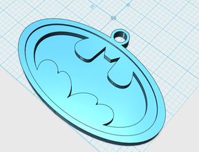 batman logo pendentif pinshape 3d print model - Mito3D