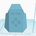 psvita hexastand v1 pinshape videogame stand plinth playstation hexagonal hexagon console 3d print model - Mito3D