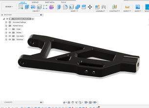 kyosho dbx 1 8 tenedor forma alfiler coche vehiculo rc 3d print model - Mito3D