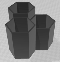 3 hexagon vases planters pinshape minimalist plantermodern planter vase-design vase 3d print model - Mito3D