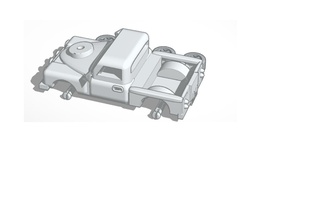 tierra vagabundo swb crucero forma alfiler camión ldv 4x4 land rover 3d print model - Mito3D