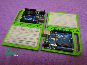 arduino tablero circuitos caso funda cuadrado conector forma alfiler 3d print model - Mito3D