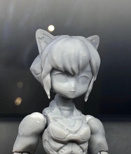 anime mecha girl pinshape figures action animefigure animefigurine action-figure posable 3d print model - Mito3D