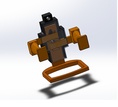 tuni titulaire soutien mécanique forme d'épingle support smartphone mécaniquement 3d print model - Mito3D