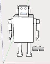hucha robot pinshape piggy bank 3d print model - Mito3D