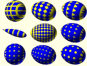 Paskalya yumurtası üreticisi Microsoft Dynamics CRM pinshape çizgili roket openscad yumurta düello ekstruzyon customizer bomba balon top 3d print model - Mito3D