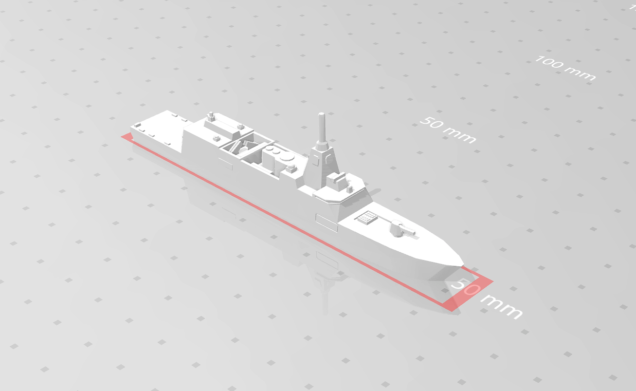 ffm classe frégate forme d'épingle guerre moderne machine Japon destructeur bataille navale navire équipement militaire 3D print model - Mito3D