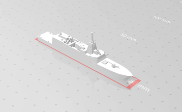 ffm clase fragata forma alfiler guerra moderna maquina Japón destructor acorazado Embarcacion equipamiento militar 3d print model - Mito3D