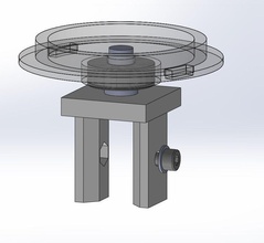 semplice veloce bobina titolare supporto forma spillo pla abs filamento rack muro casa ufficio stampa 3D porta rullo utensili modifica montare adattatore per 3d print model - Mito3D