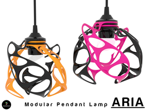aria pinshape ıkea aydınlatma ışık gölge Yıldırım belirtir organik şekli 3d print model - Mito3D
