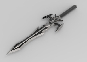kılıç şövalye iğne şekli aksiyon figürü ustası 3d print model - Mito3D