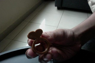 heart ring pinshape ring- 3d print model - Mito3D