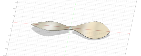 hélice forme d'épingle cadre drone popeller 3d print model - Mito3D