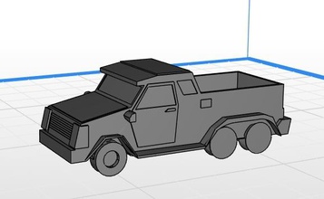 pickup car pinshape 3d print model - Mito3D