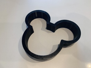 Mickey fare kurabiye kesici iğne şekli disney 3d print model - Mito3D