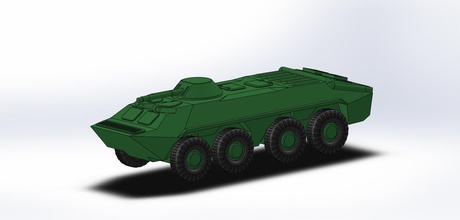 btr - 70 pinshape vehicle tank 3d print model - Mito3D