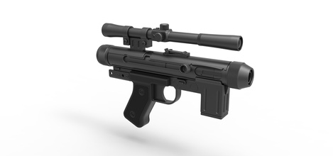 morte Soldado blaster pistola 14r alfinete réplica brinquedo arma fogo cosplay soldado Stormtrooper 3d print model - Mito3D
