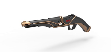 blaster 851 zorii felicidade alfinete pistola brinquedo suporte réplica cosplay Guerra Estrelas bliss 3d print model - Mito3D