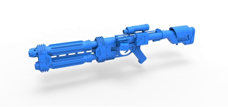 puntellare soldato blaster 22 forma spillo pesante puntello replica cosplay Guerre stellari fucile Shore trooper shore scifi pistola 3d print model - Mito3D