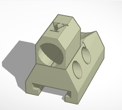 nerf lazer titolare supporto forma spillo tiratore tiro 3d print model - Mito3D