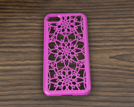 Fall Mantel iPhone 7 8 Blumen Motiv Pinshape mod funda iphone Carcasa Smartphone 3d print model - Mito3D