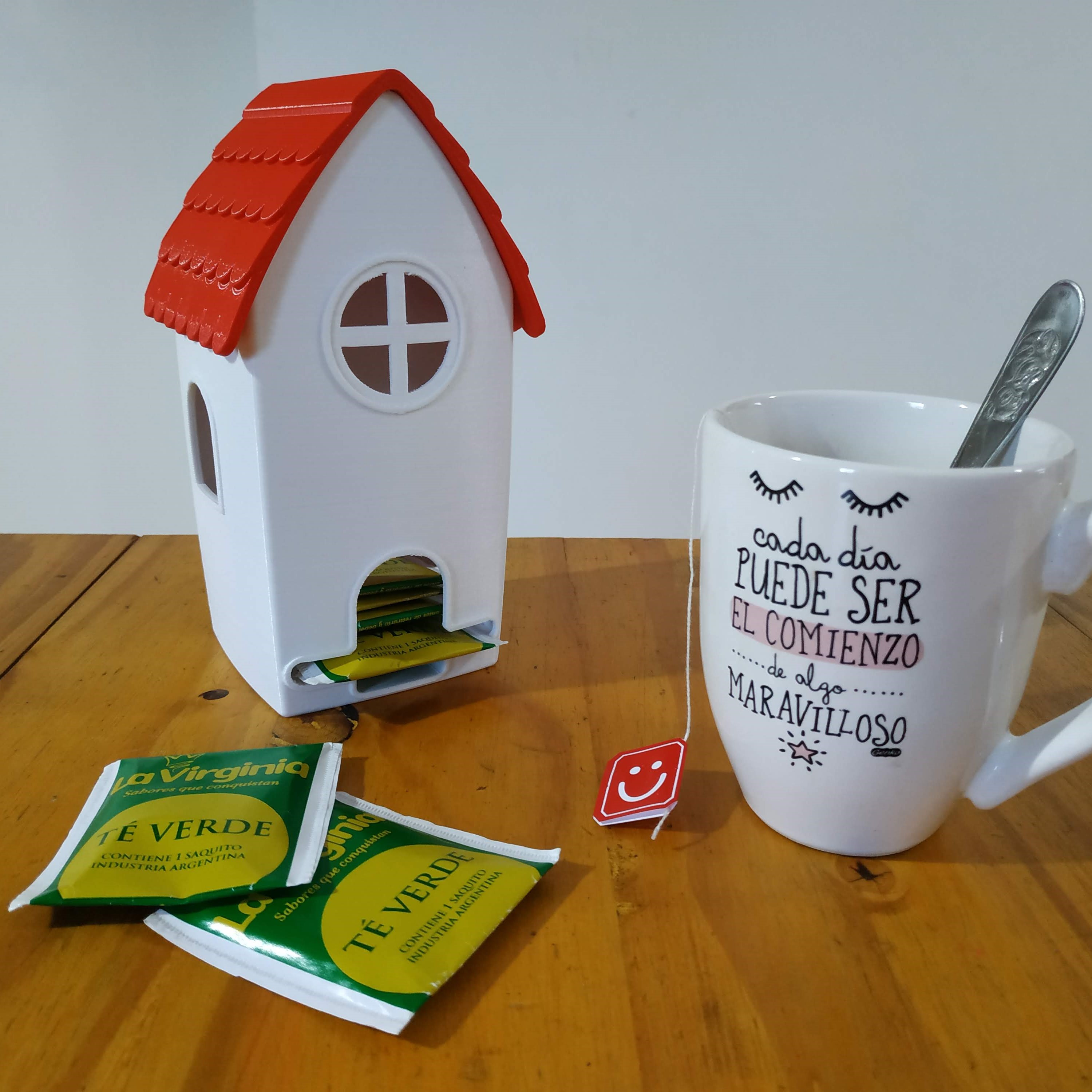 Çay sırt çantası dağıtıcı ev iğne şekli kahve 3D print model - Mito3D