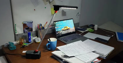 desktop lampada forma spillo luce scrivania tavolo 3d print model - Mito3D