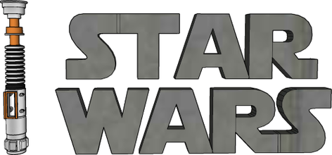 Luke Skywalker'ın ışın kılıcı iğne şekli skywalker Yıldız Savaşları 3d print model - Mito3D