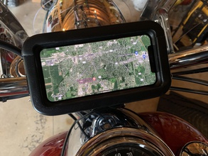 Iphone suporte 1 lidar barras alfinete porta telefone motopowerpuck Harley Davidson iphone x 3d print model - Mito3D