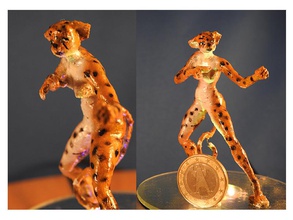 gatto combattente forma spillo gatti attività commerciale carta titolare supporto sexy catsexy 3d print model - Mito3D
