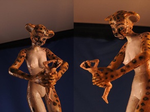 cat girl pinshape sex sexy-mobile--stand- vat 3d print model - Mito3D