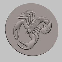 scorpion stl file pinshape relief insect dtl 3d cnc 3d print model - Mito3D