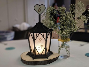 asiatique style lampe forme d'épingle lanterne mariage décoration 3d print model - Mito3D
