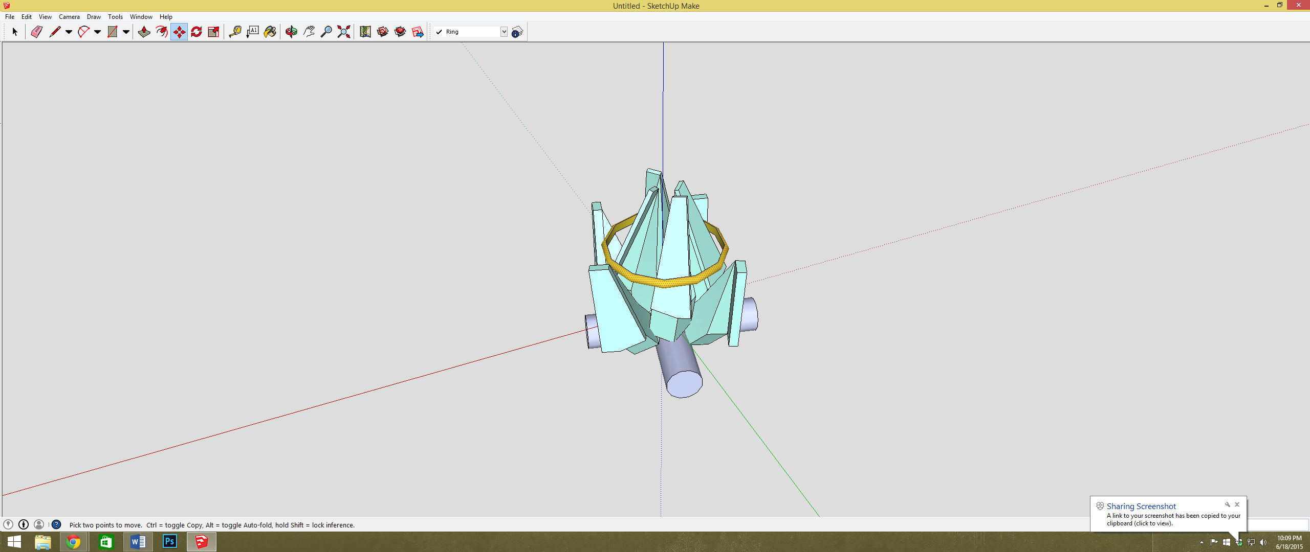 campfire ring holder pinshape 3D print model - Mito3D