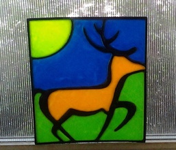 deer project pinshape stained glass 3d print model - Mito3D