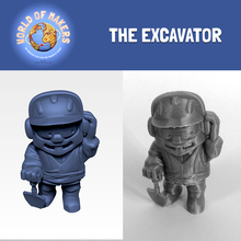 excavator makers series pinshape miniatures characters avatar 3d print model - Mito3D