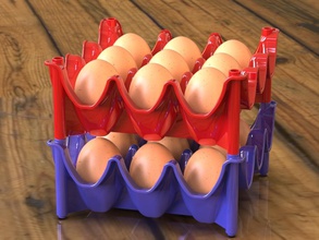 œufs tour forme d'épingle boîte déjeuner stockage espace rangement Oeuf d'oeufs 3d print model - Mito3D
