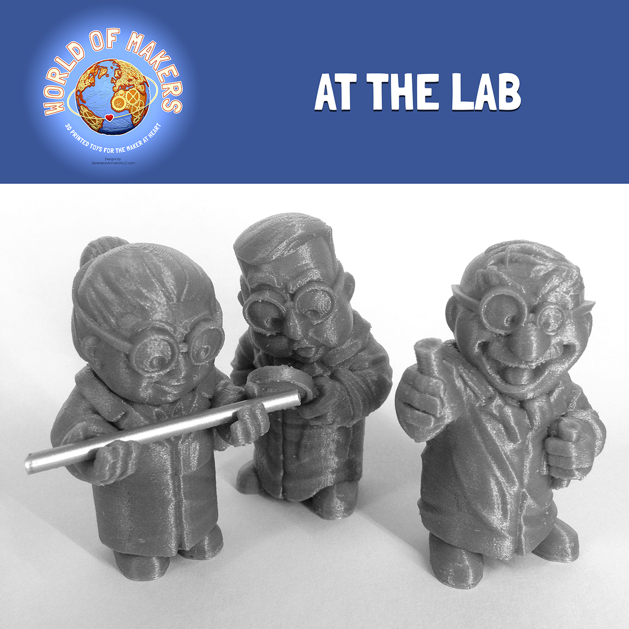 laboratoire collecte décideurs série pinshape prix réduits miniatures collection 3D print model - Mito3D