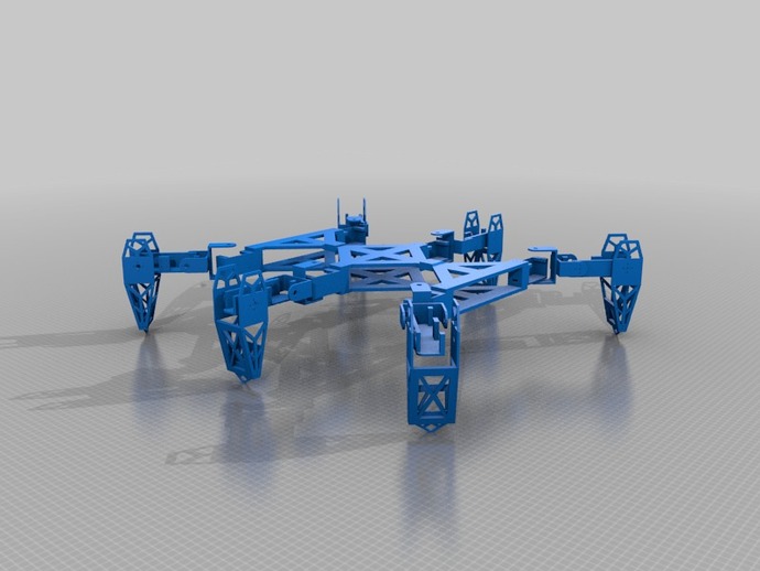 asmanylegsasyoucancontrolapod pinshape walker trev Robotik robot reprap dörtayaklı ayaklı elektronik arduino 3d 3D print model - Mito3D