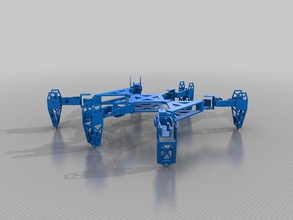 asmanylegsasyoucancontrolapod pinshape walker trev robótica robot reprap cuadrúpedo hexápodo electrónica arduino 3d 3d print model - Mito3D