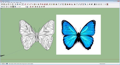 butterfly pinshape low poly design contest 3d print model - Mito3D