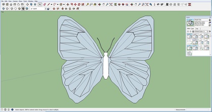 farfalla 1 pinshape low poly progettazione concorso 3d print model - Mito3D