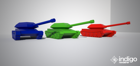 küçük tank pinshape yarışma düşük poli tasarım 3d print model - Mito3D