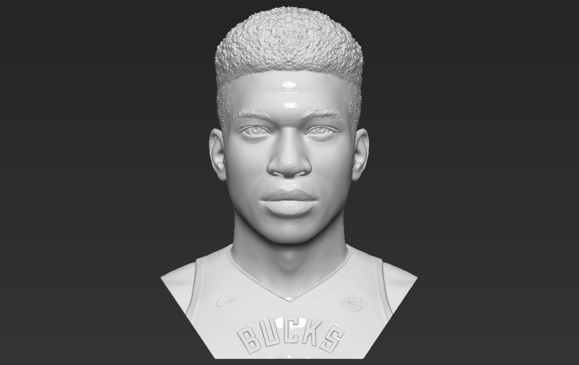 Giannis antetokounmpo Büste 3d Drucken bereit stl obj Formate Pinshape Basketball nba James Lebron Kobe Bryant Jordanien Michael 3D print model - Mito3D